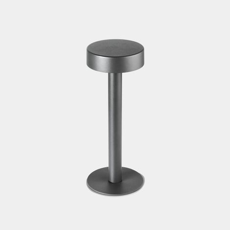 Portatile IP65 Orbit Rechargeable Covered LED 1.5 Bianco caldo - 3000K TOUCH DIMMING Grigio urbano 108lm