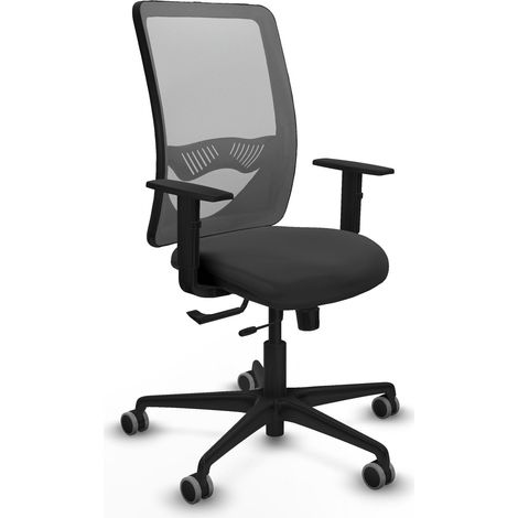 Silla de oficina piqueras y crespo Zulema gris oscuro similpiel (1/2)
