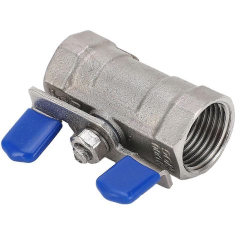 1/2-Zoll-NPT-DN15-Kugelhahn, Innengewindeanschluss aus Edelstahl 304, Absperrklappenventil (1/4)