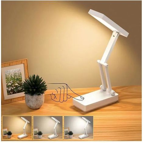 Lampe Portable & Pliable, Durée ultra longue Lampe Chevet avec 3 Luminosité & Graduable, Double fonction de charge et de ODIPIE (1/4)
