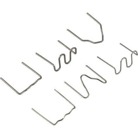 1000 pièces en acier au tungstène pare-chocs de voiture plastique Machine à souder fils soudeurs goujons apparence réparation réparation Standard pré-coupé vagues agrafe (1/5)