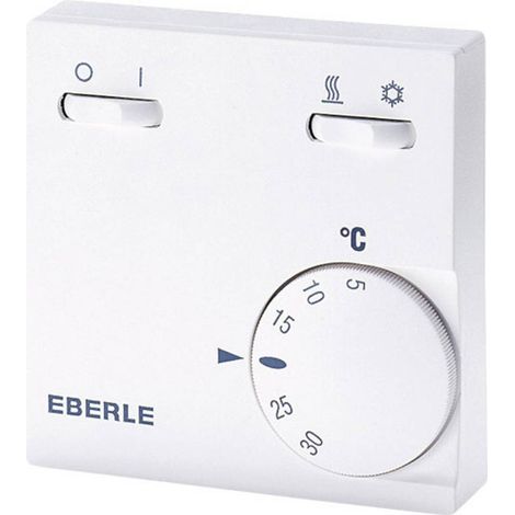 Termostato Eberle RTR-E 6732 blanco puro preciso y fiable