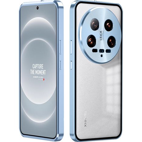 Funda para Xiaomi 14 Ultra, magnética, doble cristal, azul. (1/3)