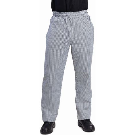 Pantalon de Cuisinier Mixte Vegas Petits Carreaux Noir et Blanc - Whites Chefs Clothing (1/3)