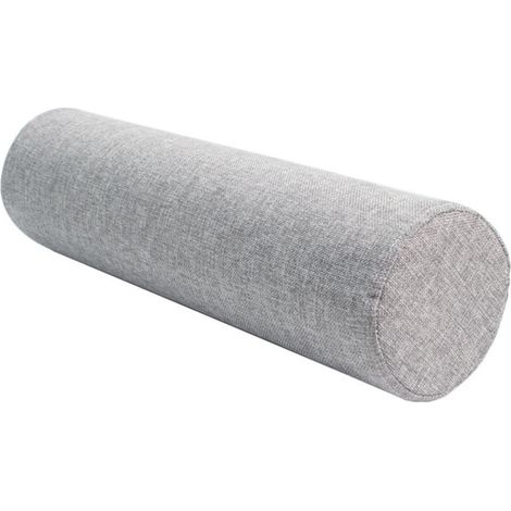 Almohada cervical ergonómica de espuma viscoelástica, 40 x 12 cm. Cojín antirronquidos multifuncional para cuello, columna y piernas, para cama y sofá, con funda lavable. (1/4)