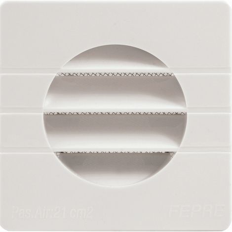 FPLUS rejilla empot.tubo+mosq.getm 125 , Rejilla de plastico con mosquitero para tubo de 125 mm con garras 
Color. Blanco