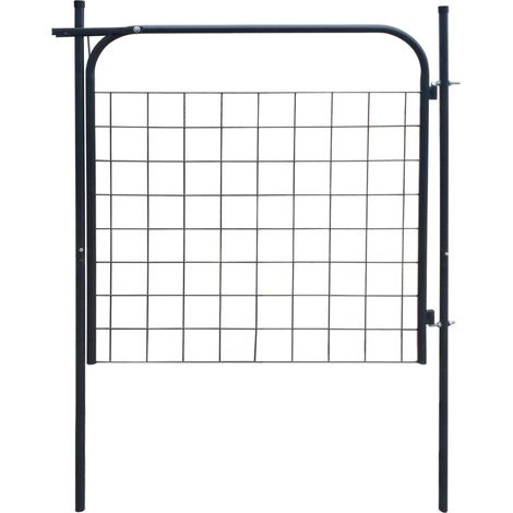 Portail de clôture de jardin 100x100 Anthracite (1/5)