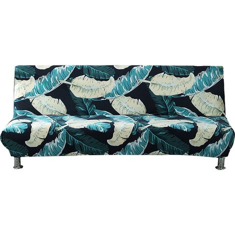 Housse de canapé sans accoudoirs Extensible Imprimé Doux Protecteur de meubles en fibre chimique résistant aux taches pour salon (1/5)