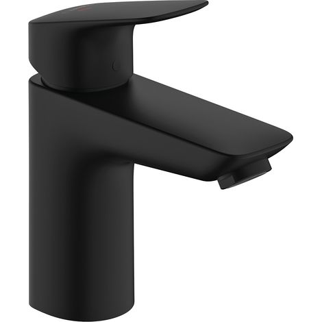 Hansgrohe Logis - Grifo de lavabo, CoolStart,  EcoSmart, negro mate 71103670 (1/5)