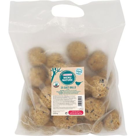 Boule de graisse Menu Nature Versele-Laga 25 x 90 g sans filet pour oiseaux d’hiver