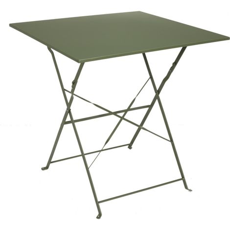 Table de Jardin Pliante "Palerme" 70cm Kaki (1/5)
