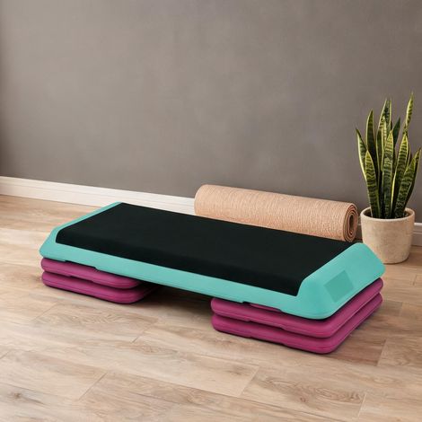 Stepper coloris noir en PVC 110 x 40 x 20 cm (1/5)