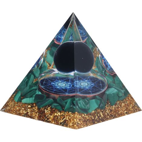 Pyramide Orgone Énergétique en Pierres Précieuses pour Maison et Bureau (1/5)