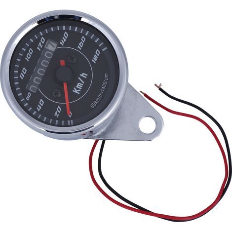 Compteur kilométrique universel à lumière LED Double couleur, compteur de vitesse km/h pour moto (1/5)