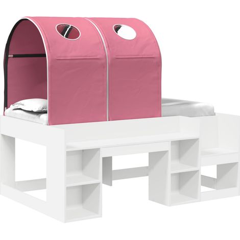 Maison Exclusive - Bett mit Tunnel 4 pcs Weiß und Rosa Holzwerkst