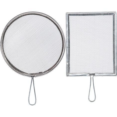 Tamis En Maille Acier Inoxydable - Filtre Céramique Poterie - Pour Glaze Et Boue - Set 2 Pièces (1/5)