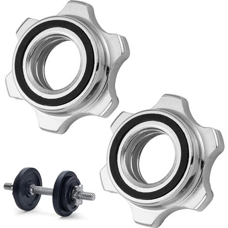 Kit Dumbbell Training Locking Collar Screws Weight Units Iron Nuts (1/5)