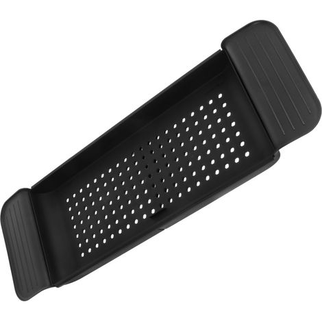 Plateau de Rangement Extensible en Plastique PP pour Salle de Bain, Design Antidéformable Support en Silicone, pour Rangement Lors d'une Pendaison de Crémaillère'-'- (1/5)