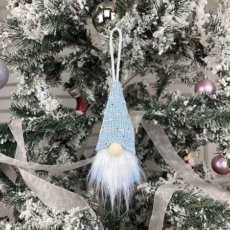 Gnome - Ornament De Noël Pour Arbre - Décoration Scandinave Sans Visage - Hauteur 12 cm - En Laine Et Tissu Non Tissé - Lot De 1 (1/5)