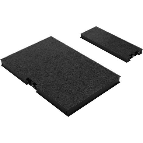 AllSpares Filtro de carbón (2 uds.) para campanas extractoras adecuado para Bosch 11018700 / DWZ0AK0A0 / Siemens LZ10AKA00 / Neff Z51AIA0X0 (364x240mm  250x90mm)