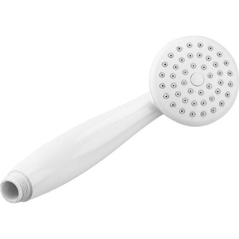 Pommeau de douche universel à main, embout de douchette économique pour le bain, accessoires de salle de bain, blanc