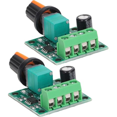 Contrôleur PWM 2 pièces pour moteur DC 1.8V‑12V, régulateur de vitesse ventilateur/pompe (1/5)