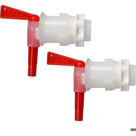 Robinet de soutirage en plastique pour fût de bière – Bec verseur embouteillage maison – Transparent (1/4)