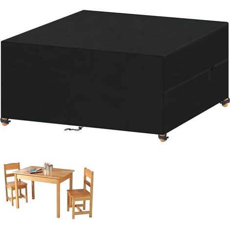 Housse de protection imperméable pour meubles de jardin 140x100x75cm, tissu Oxford 420D, résistant aux intempéries (1/5)