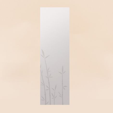 Miroir décoration bambou 120x25cm