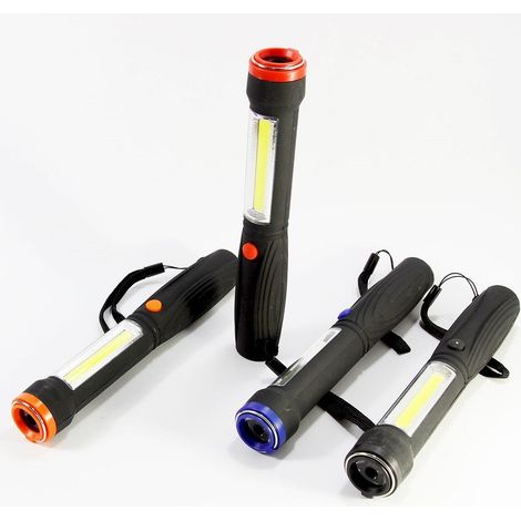 Trade Shop - Lampada Calamita Strip Led 1 Led Cob Luce Bianca Calamita - (1/3)