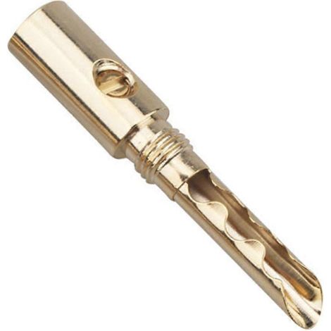 Connecteurs de câble d'enceinte plaqués or 5 mm pour installation électrique (fiches bananes) HIFI DIY