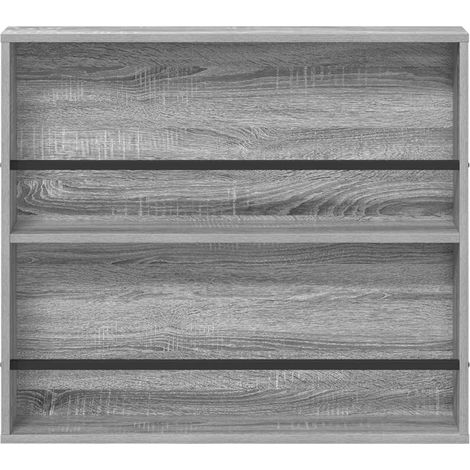 Étagère à magazines avec étagère Gris Sonoma 80 x 12 x 70 cm