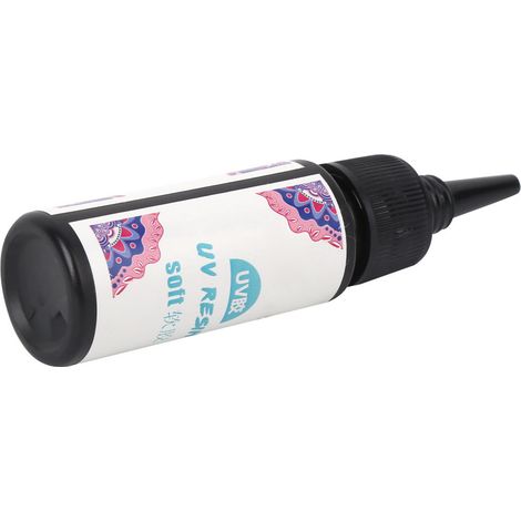 Colle résine à séchage rapide UV, caoutchouc souple, pour vêtements, accessoires, bijoux et loisirs créatifs (25 g) (1/5)