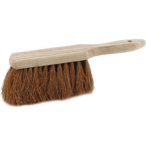 Spazzola a mano cocco L.280mm con retro in legno