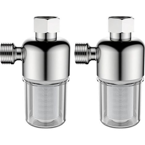 Filtro per acqua doccia in 2 pezzi, filettatura da 20 mm, filtro anticalcare, filtro per soffione doccia, filtro anticalcare riutilizzabile, filtro anticalcare per caldaie, WC e (1/5)