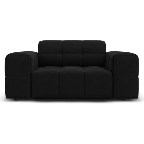 Fauteuil en velours noir (1/5)