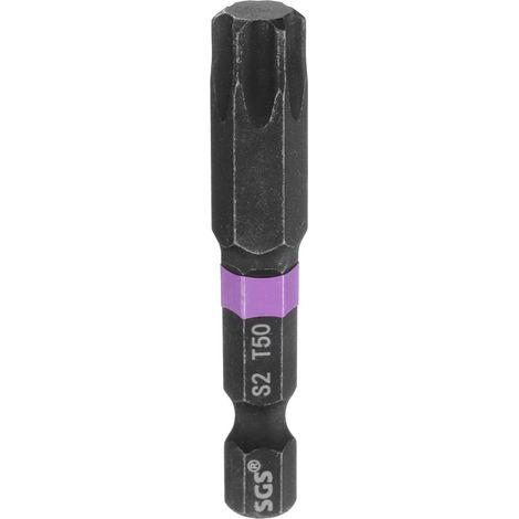 T50 Embout Tournevis 1/4" Tige Hexagonale 2" (50mm) Long Outils (1/5)