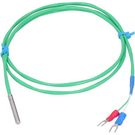 Sonda termocoppia tipo K – silicone super morbido – linea di misura 0-200 °C – verde 4x30 mm – 2 metri