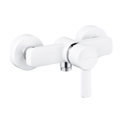mitigeur douche chromée/blanc