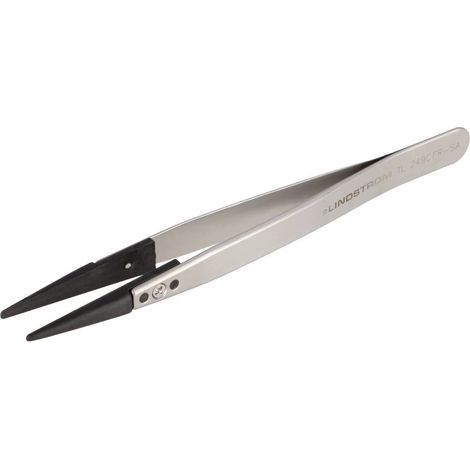 Lindström TL 249CFR-SA antistatique (ESD) Pince brucelle ESD 249CF plate, ronde 130 mm (1/2)
