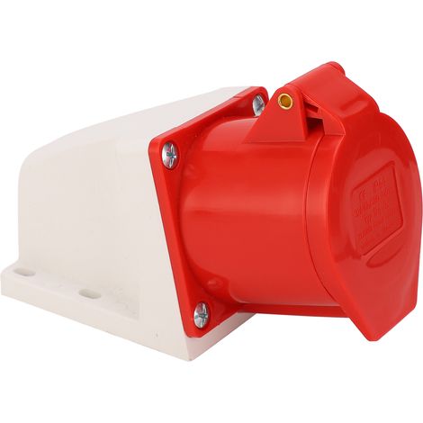 Prise industrielle étanche à l'eau et à la poussière pour générateur triphasé 124 V 32 A IP44, 380 V/415 V CA (1/5)