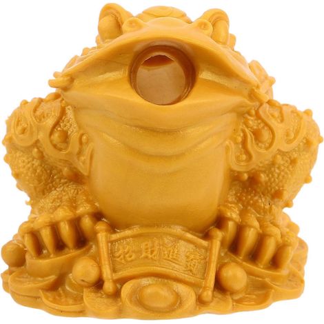 Buse de fontaine en forme de grenouille porte-bonheur dorée, idéale pour la décoration de jardin. (1/5)