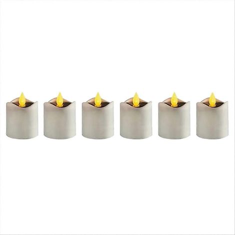 Simulation de bougie chauffe-plat solaire LED sans flamme vacillante (1/5)