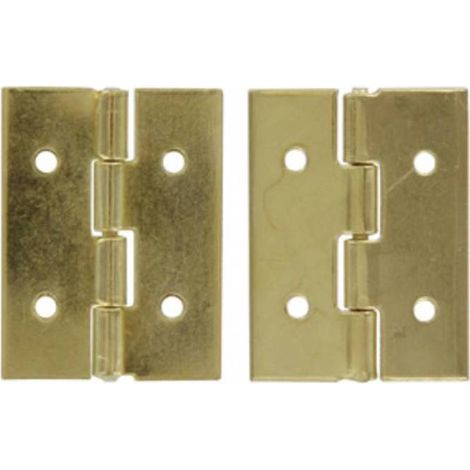 100 x CERNIERA ACCIAIO OTTONATO 15 X 20 MM