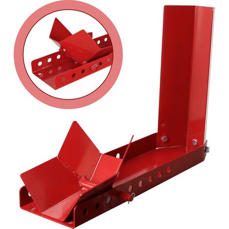 Wolketon Motorradständer mit Vorderradklemme, Stahlwippe 8–24 Zoll, Reifen 60–145 mm, für Garage, Rot (1/5)