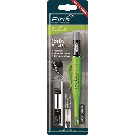 Dry Metal-Set sortiert f.Metallarbeiten (Anreißnadel) 120 PICA