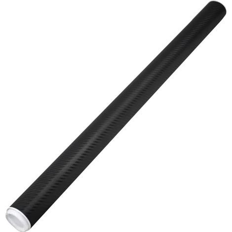Pellicola adesiva in vinile effetto carbonio nero, 1,5 m x 0,3 m, rotolo decorativo per auto, moto, computer, smartphone, rivestimento resistente per veicoli. (1/4)