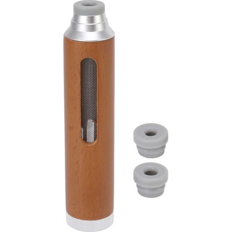 Porte-cigarettes en Bois Mini Cendrier Voiture Anti-Vol de Cendres Couverture Anti-Fumée pour Hommes et Femmes Argenté (1/5)
