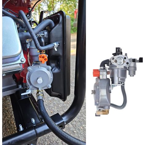 Moteur P19-LPG Gx200 2-3 kW 168F 6,5 ch, carburateur GPL, générateur essence, pompe à eau, kit de conversion bi-carburant GNV, 220/110 V (1/5)