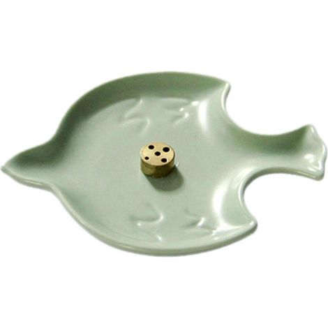 Porte-encens pour bâtonnets, récupérateur de cendres en céramique pour salon de thé, hôtel ou salle de yoga.